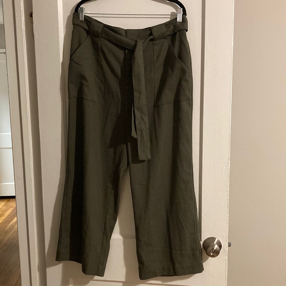 Who What Wear Cropped Wide Leg Pants